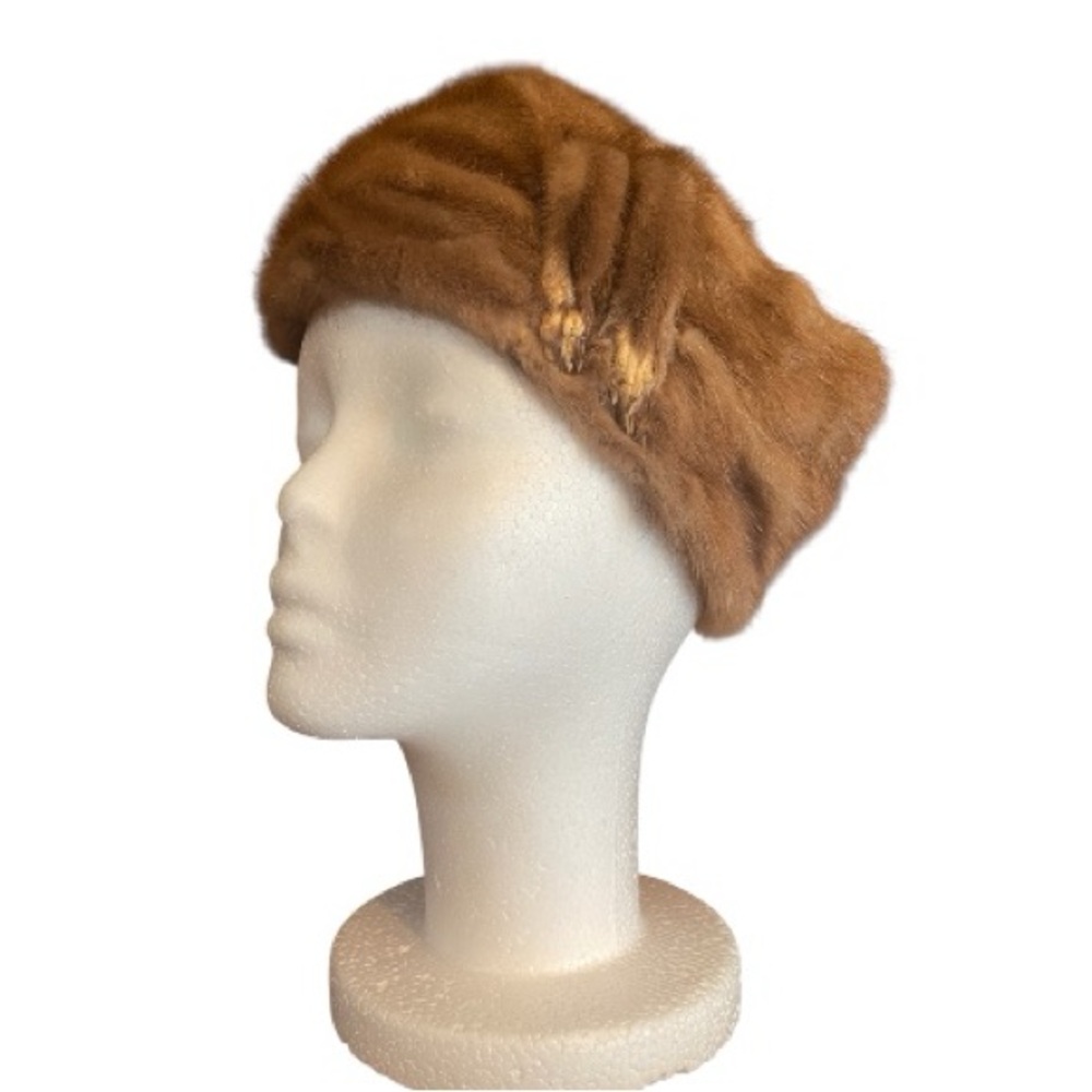 Vintage DEBORAH EXCLUSIVE Mink Pill Box Hat